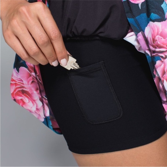 Lululemon Hot Hitter Skort Skirt Secret Garden Black - Picture 6 of 16